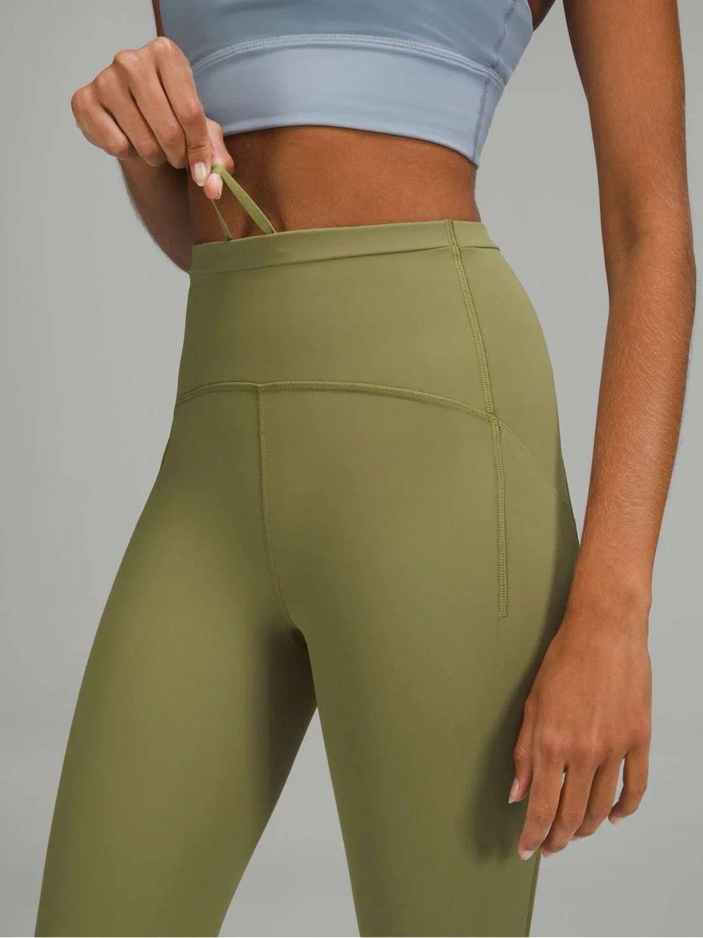 Lululemon Swift Speed Size 8 High-Rise Olive Bronze Green Crop Capri Leggings